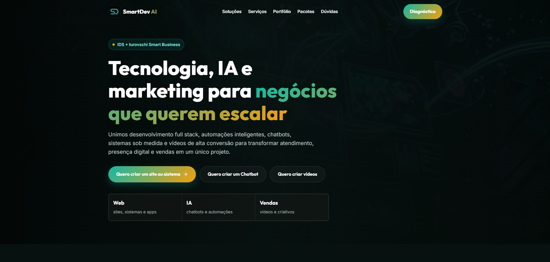 Preview do projeto SmartDev AI